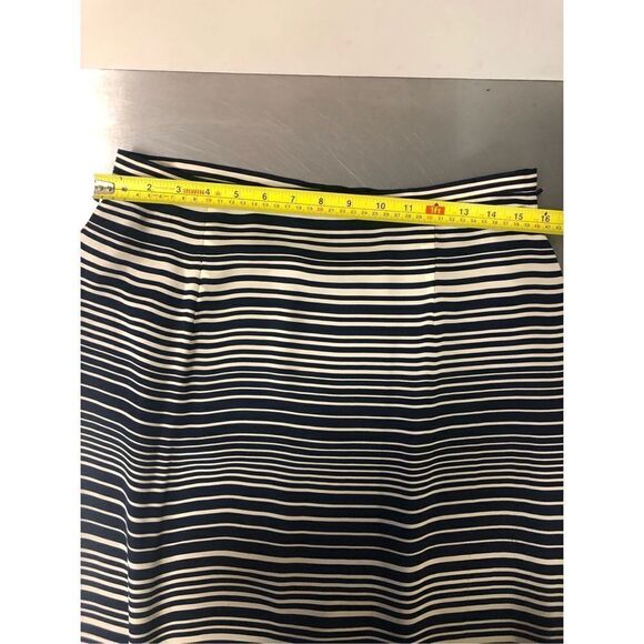 Rena Rowan Women’s Blue and White Horizontal Striped Long Skirt Size 12 - Picture 5 of 7